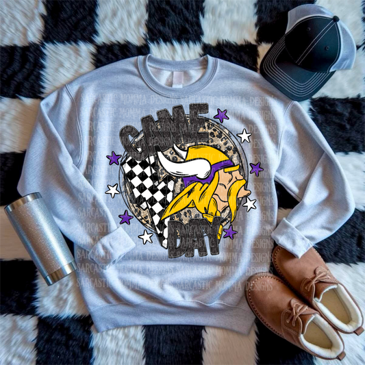Game Day Circle Vikings PNG File