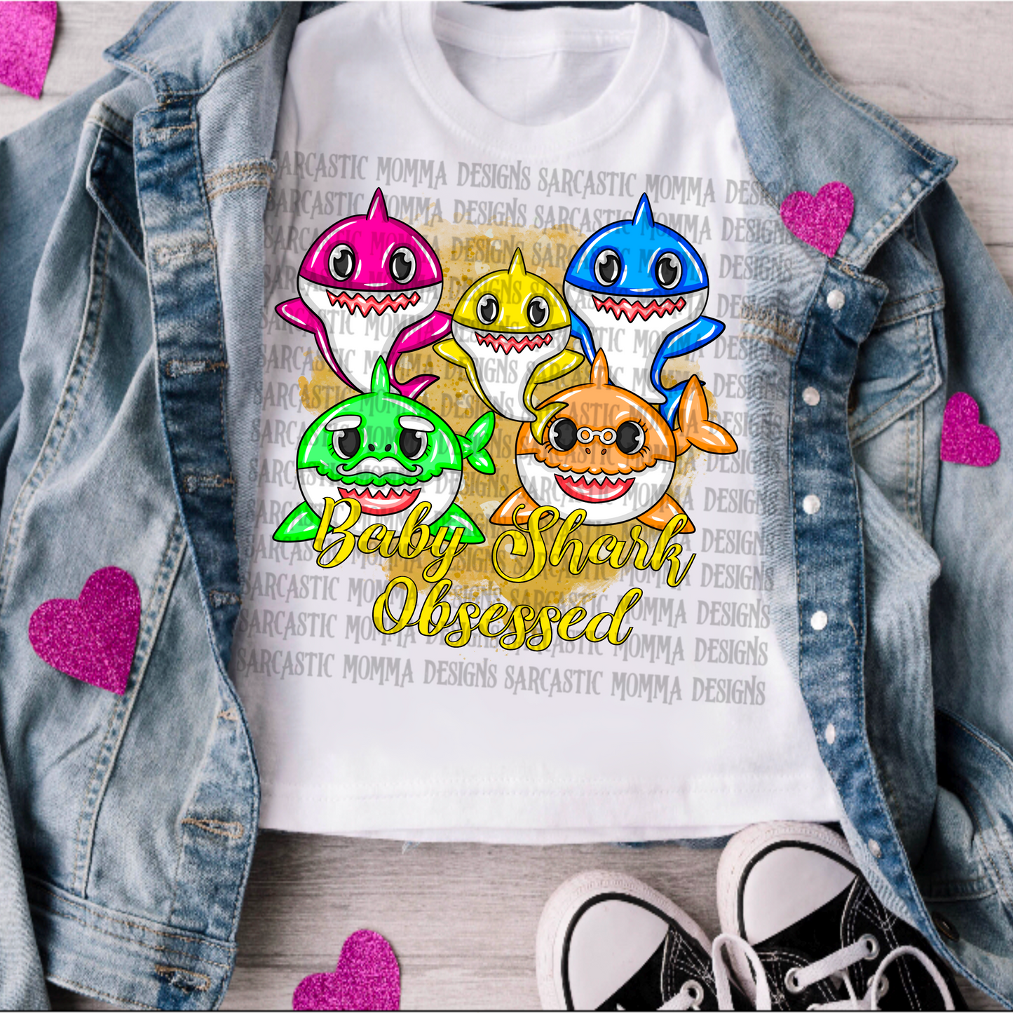 Baby Shark Obsessed PNG File