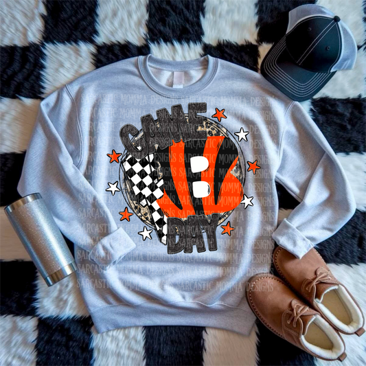 Game Day Circle Bengals PNG File