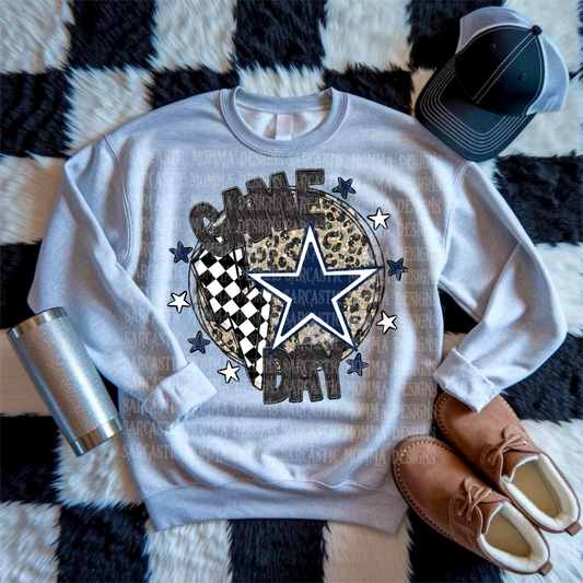 Game Day Circle Cowboys PNG File