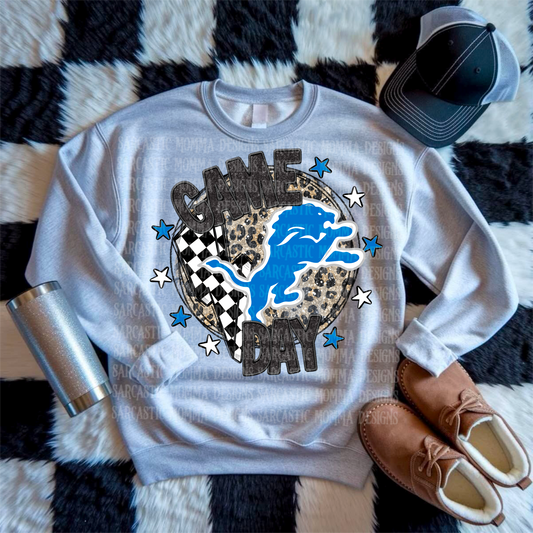 Game Day Circle Lions PNG File