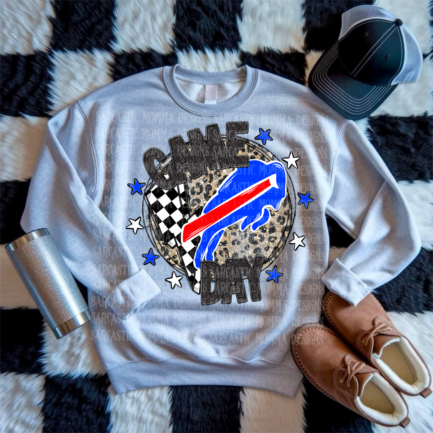 Game Day Circle Bills PNG File