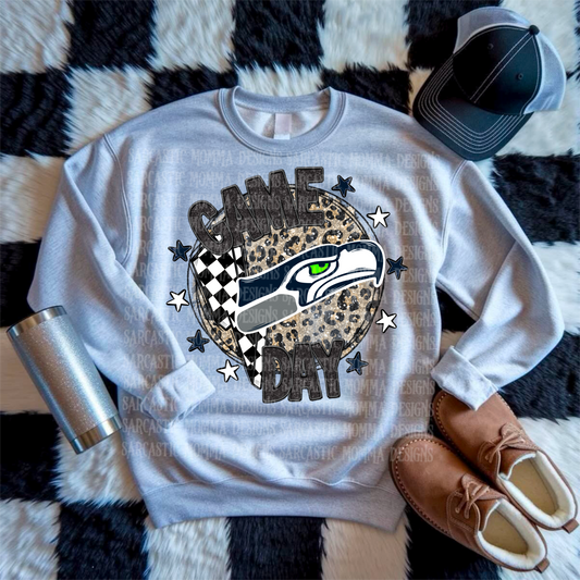 Game Day Circle Seahawks PNG File