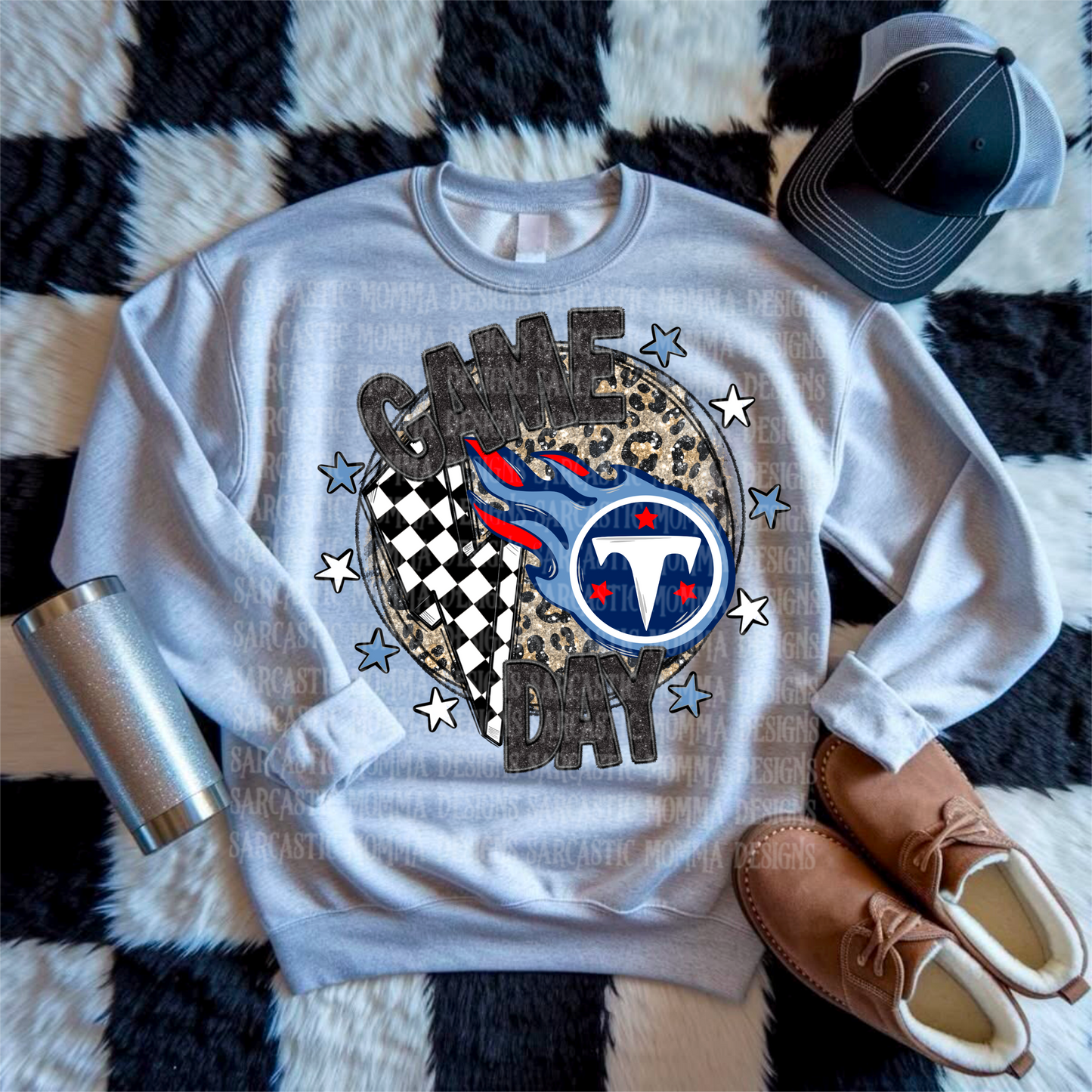 Game Day Circle Titans PNG File