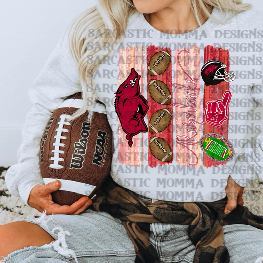 Razorbacks Brushstrokes PNG File