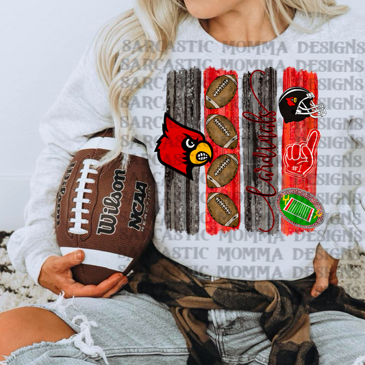 Louisville Cardinals Brushstrokes PNG File