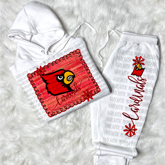 Louisville Cardinals Framed with Matching Sleeve- 2 PNG Files