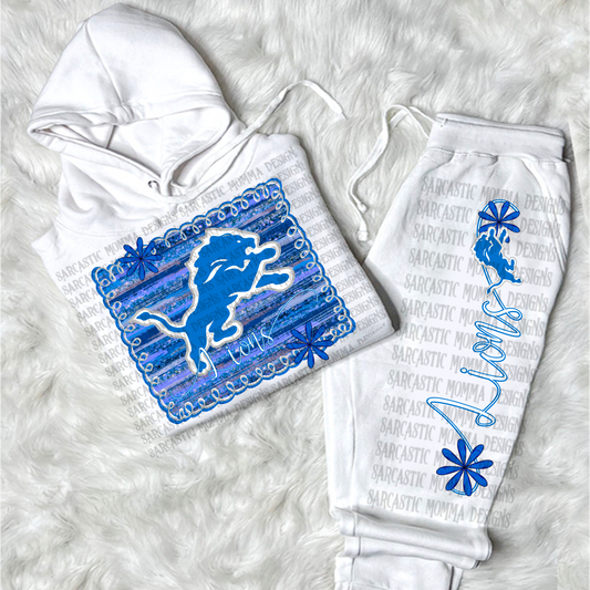 Lions Framed with Matching Sleeve- 2 PNG Files