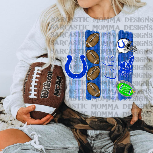 Colts Brushstrokes PNG File
