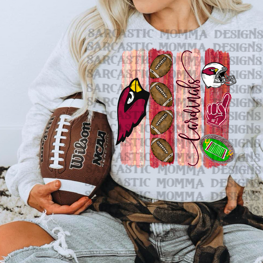 Cardinals Brushstrokes PNG File