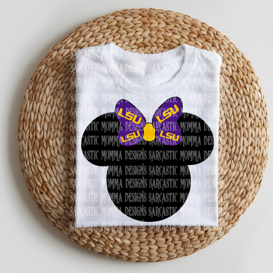 LSU Tigers Minnie Head PNG File