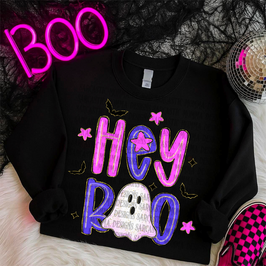Hey Boo Ghost PNG File