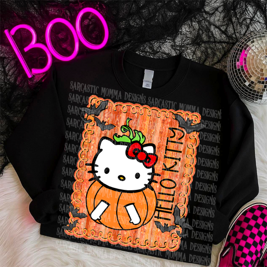 Hello Kitty Halloween Framed PNG File