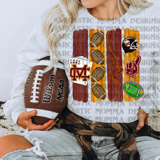 Custom High School Design Brushstrokes PNG File
