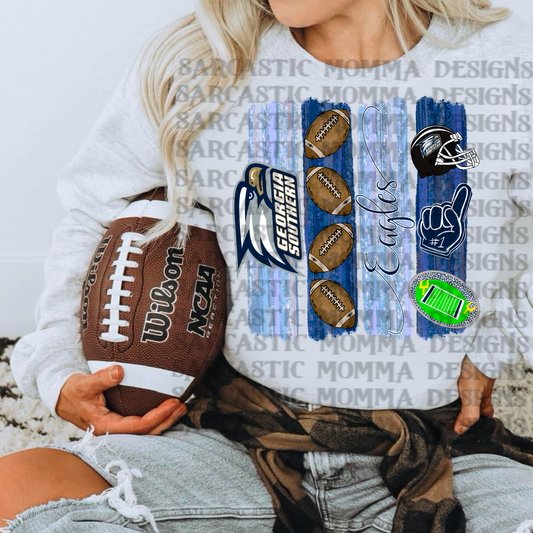 Georgia Southern Eagles Brushstrokes PNG File