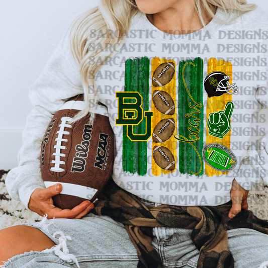 Baylor Bears Brushstrokes PNG File