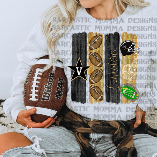 Vanderbilt Commodores Brushstrokes PNG File