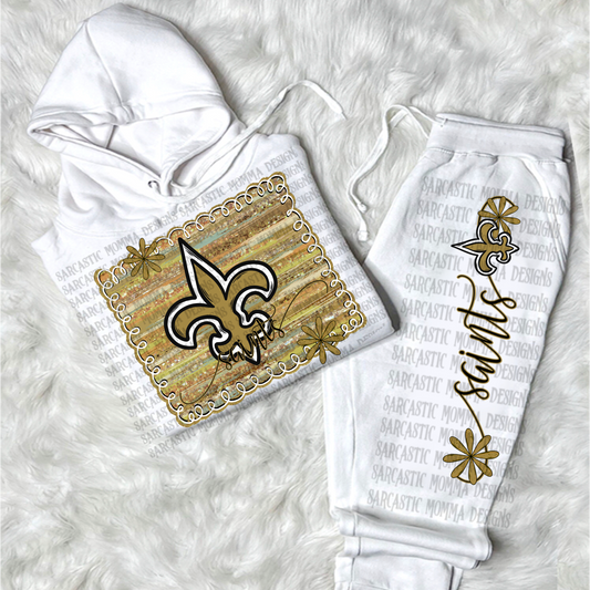 Saints Framed with Matching Sleeve- 2 PNG Files