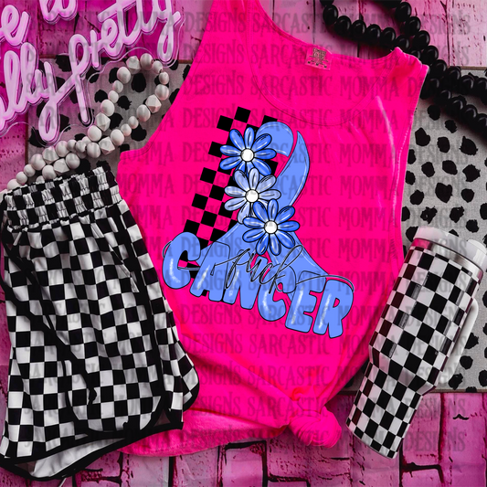 Fuck Cancer Blue PNG File