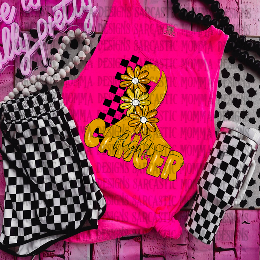 Fight Cancer Yellow PNG File