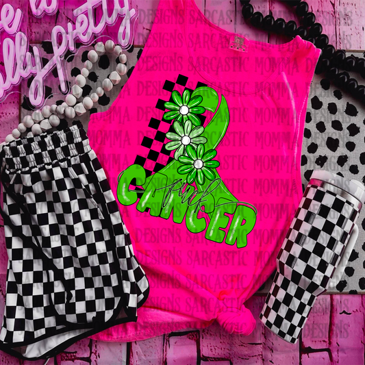 Fuck Cancer Green PNG File