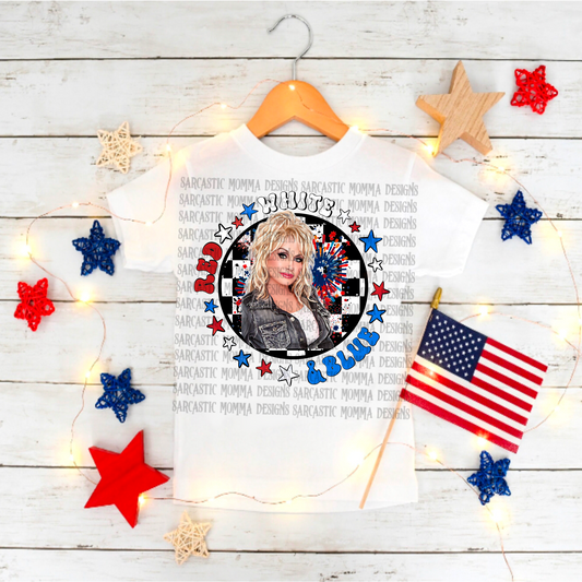 Dolly Red White & Blue PNG File