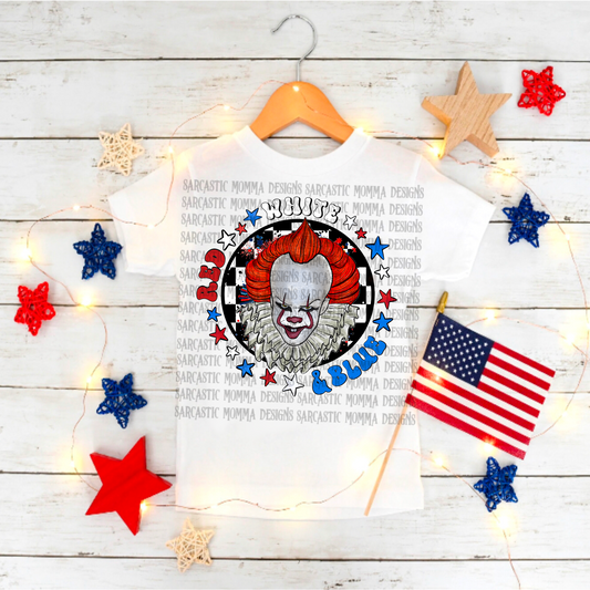 Penny Wise Red White & Blue PNG File