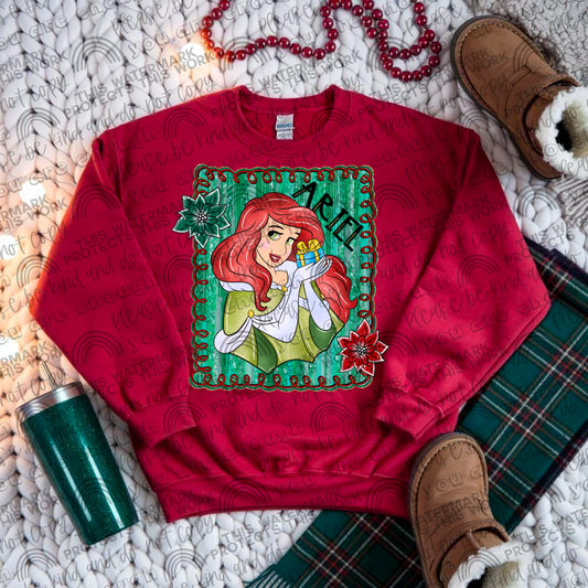 Ariel Christmas Framed PNG File