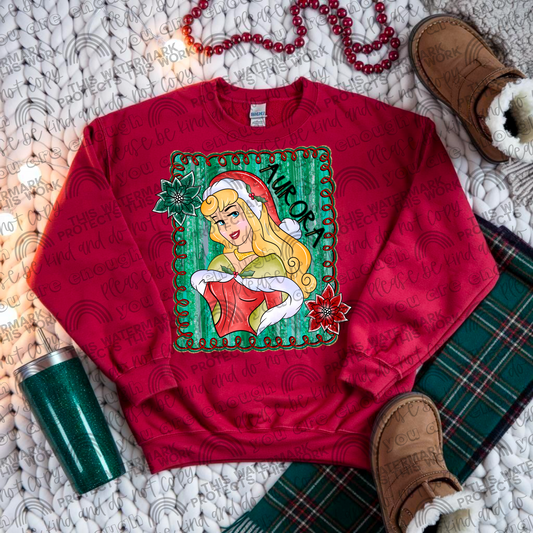 Aurora Christmas Framed PNG File