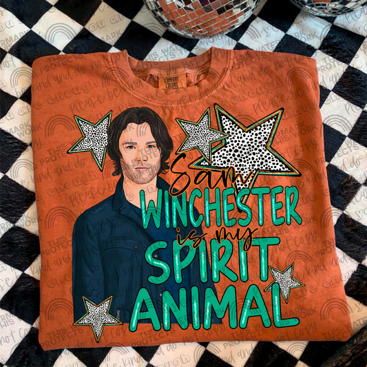Sam Winchester Is My Spirit Animal PNG File