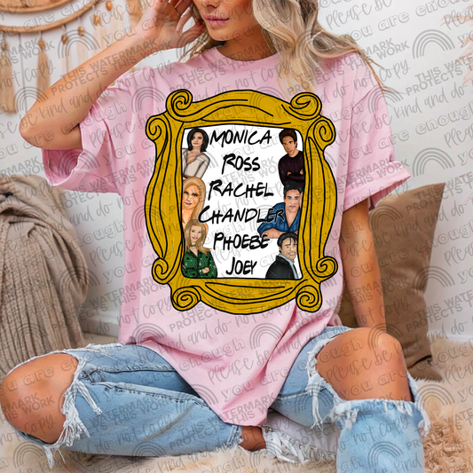 Friends Frame Characters PNG File