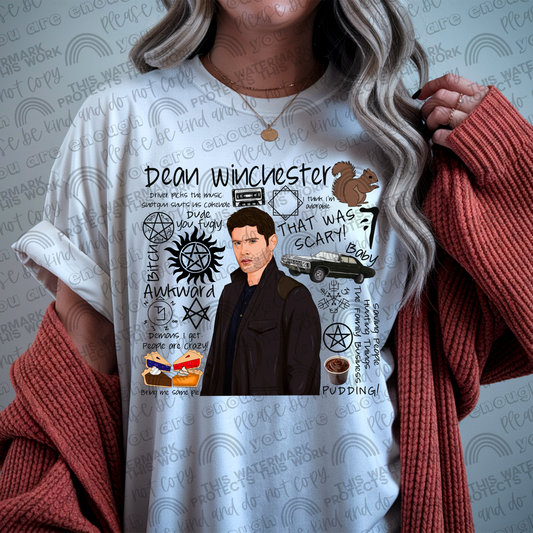 Dean Winchester Collage PNG File