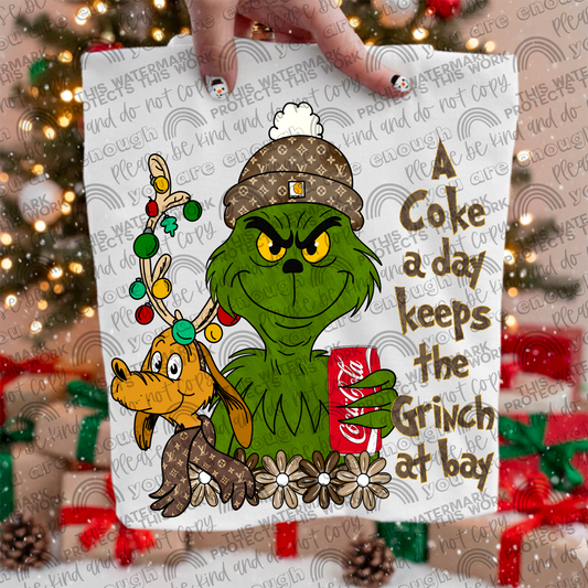 A Coke A Day Keeps the Green Guy At Bay PNG File