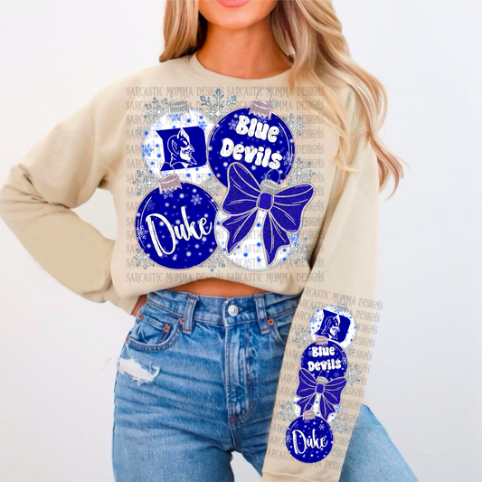 Duke Ornaments with Matching Sleeve- 2 PNG Files