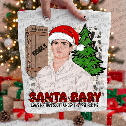 Santa Baby Leave Nathan Scott Under The Tree For Me PNG File