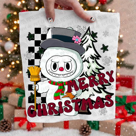 Frosty Merry Christmas La Bu Bu PNG File