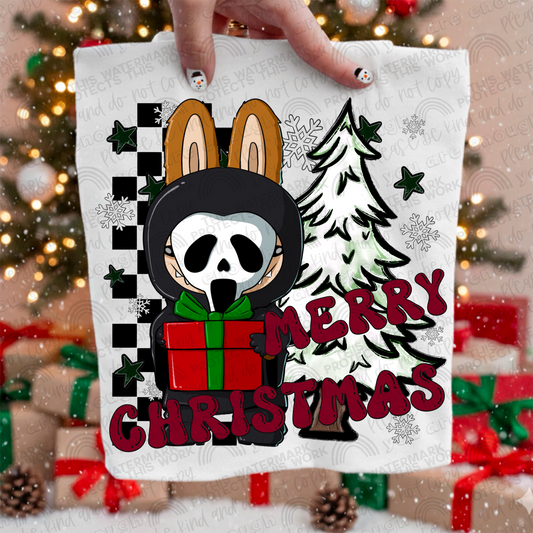 Ghostface Merry Christmas La Bu Bu PNG File