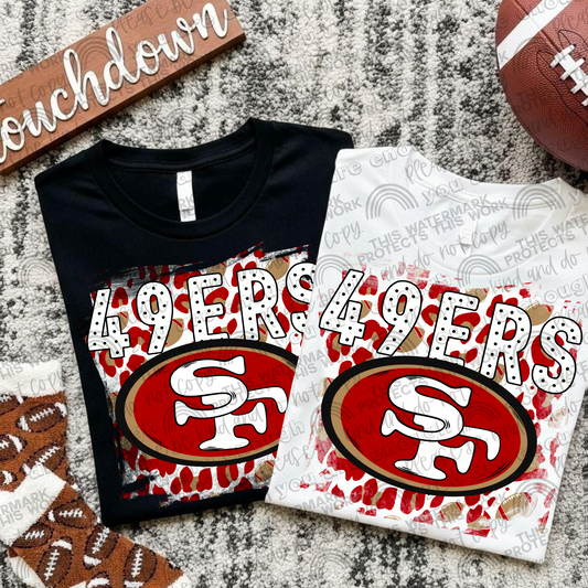 49ers Leopard PNG File