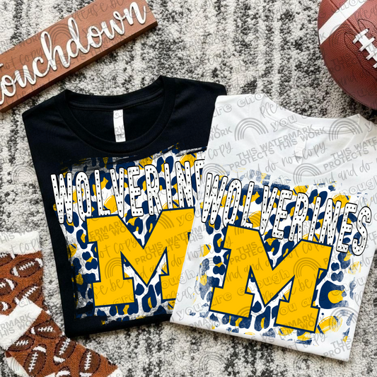 Michigan Wolverines Leopard PNG File