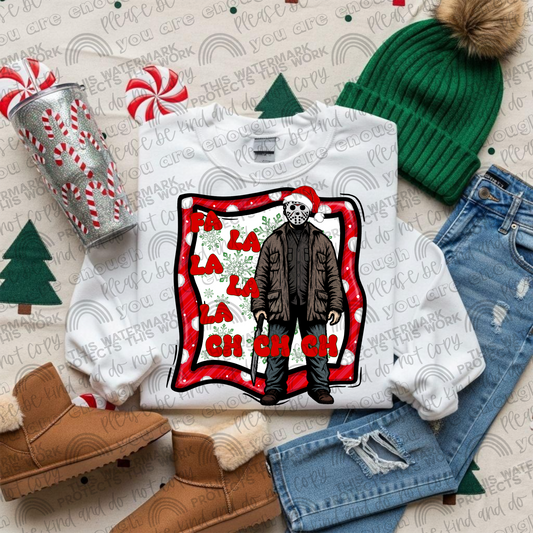 Fa La La La La Ch Ch Ch Jason Christmas PNG File