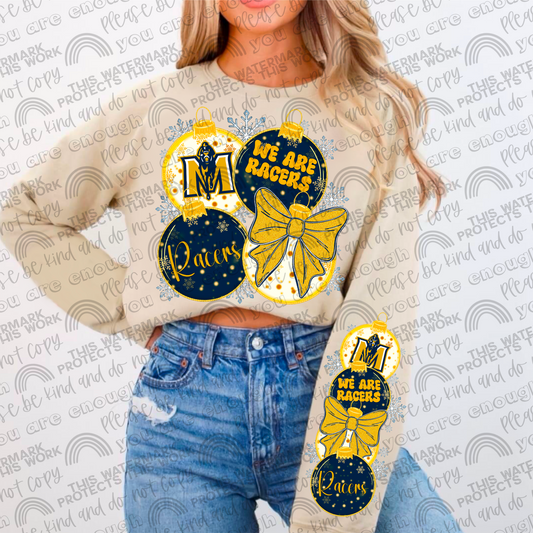 Murray State Racers Ornaments with Matching Sleeve- 2 PNG Files