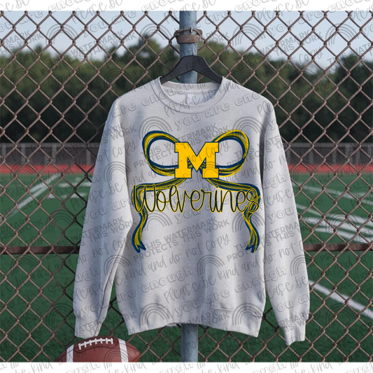 Michigan Wolverines Bow PNG File