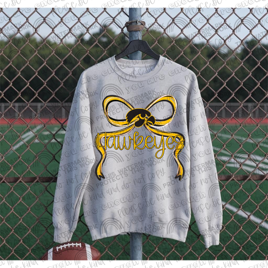 Iowa Hawkeyes Bow PNG File