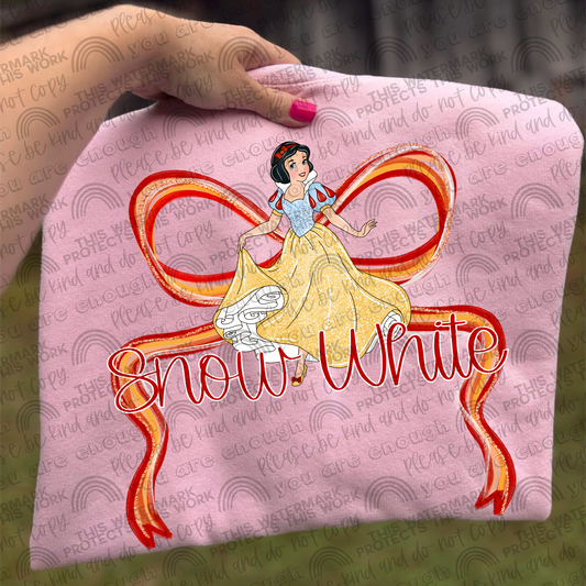 Snow White Bow PNG File