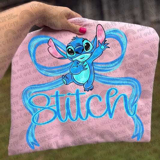 Stitch Bow PNG File