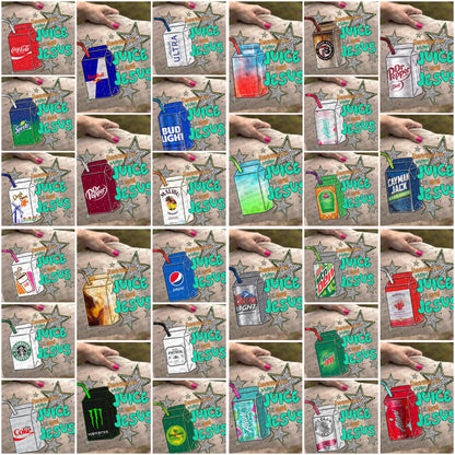 Running On Mom Juice & Jesus Bundle- 30 PNG Files