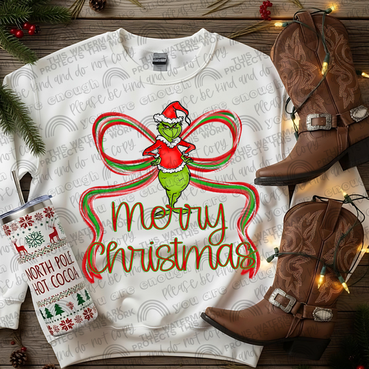 Merry Christmas Preppy Bows Bundle- 25 PNG Files