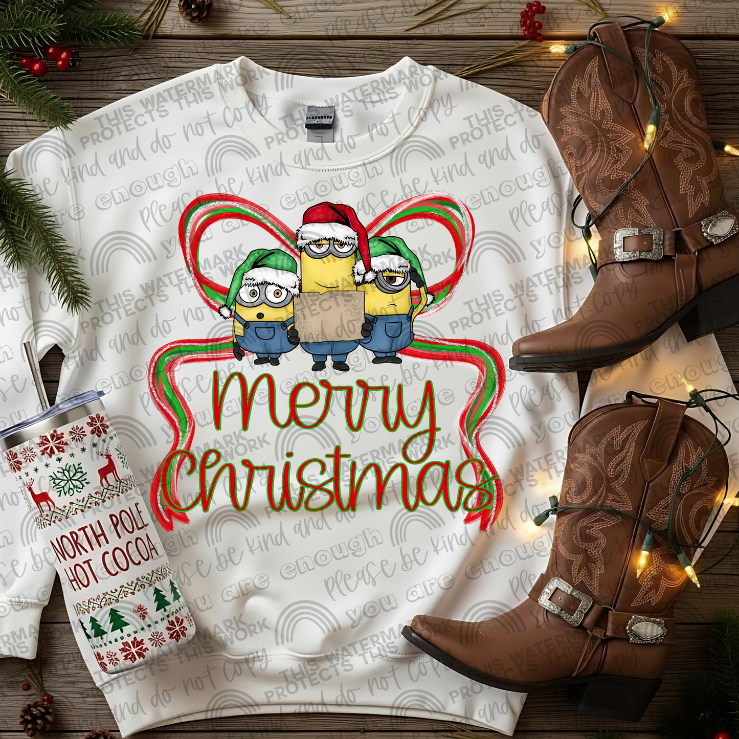 Merry Christmas Preppy Bows Bundle- 25 PNG Files