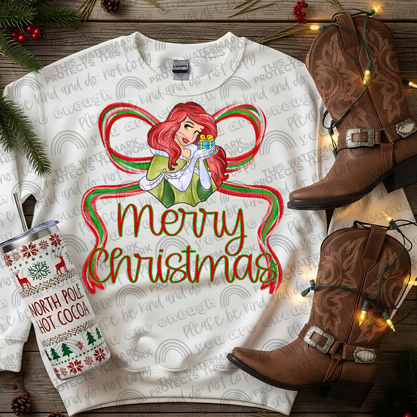 Merry Christmas Preppy Bows Bundle- 25 PNG Files