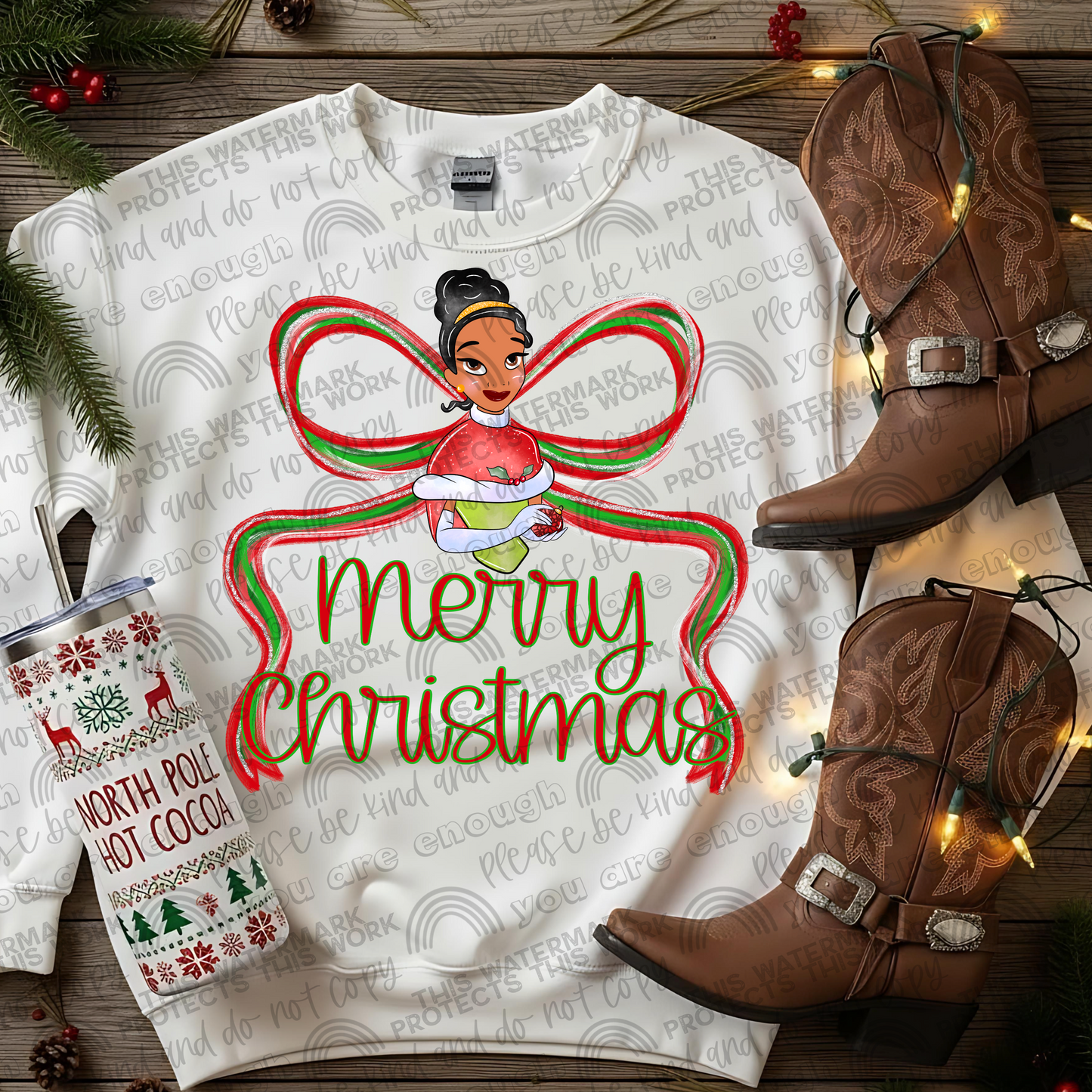 Merry Christmas Preppy Bows Bundle- 25 PNG Files